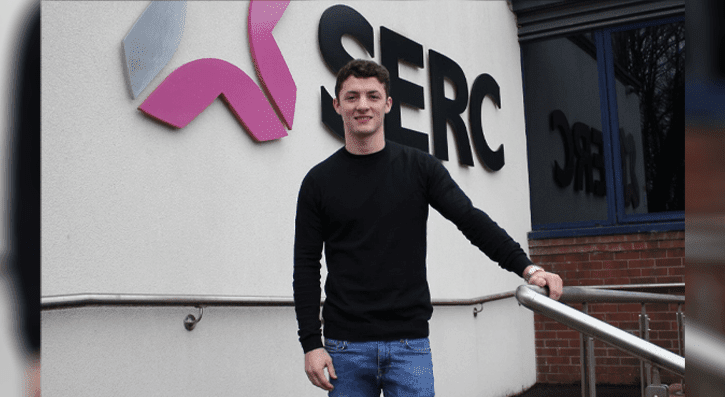 Rhys McClenaghan, Ireland Gymnast, pictured on a recent visit to SERC.